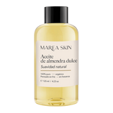 Aceite corporal y facial de almendra dulce con fondo transparente de 125 ml