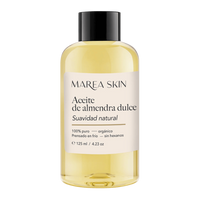 Aceite corporal y facial de almendra dulce con fondo transparente de 125 ml