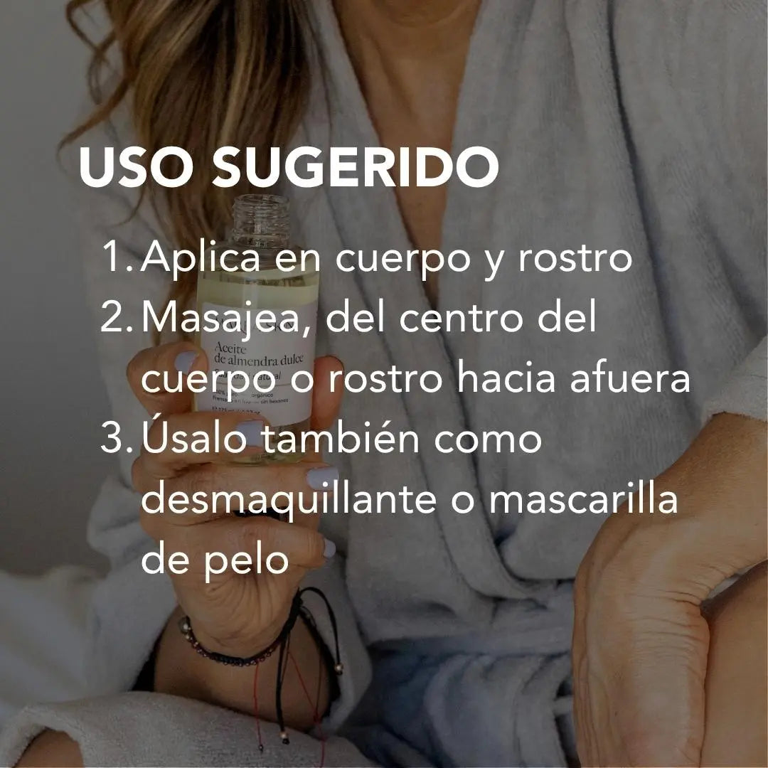 uso sugerido del aceite de almendra dulce