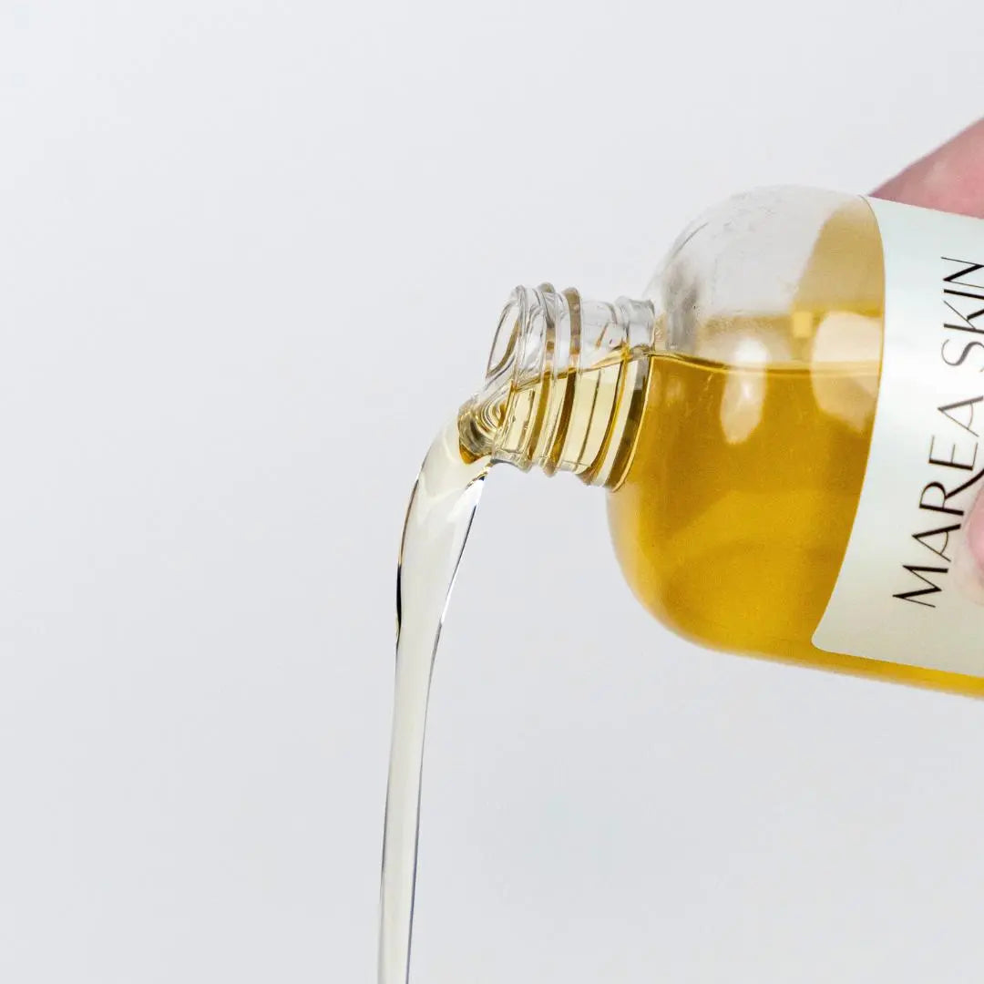 Fotografía de la textura del aceite de fortalecimiento capilar