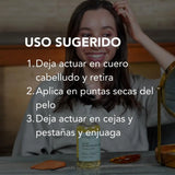 Uso sugerio del aceite de fortalecimiento capilar