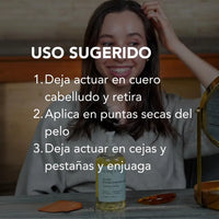 Uso sugerio del aceite de fortalecimiento capilar
