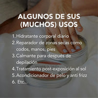 Posibles usos para el bálsamo corporal multiusos de cacao