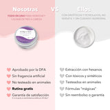 Tabla comparativa del bálsamo corporal de lavanda contra otros productos