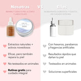Tabla comparativa del dúo reparador contra otros productos
